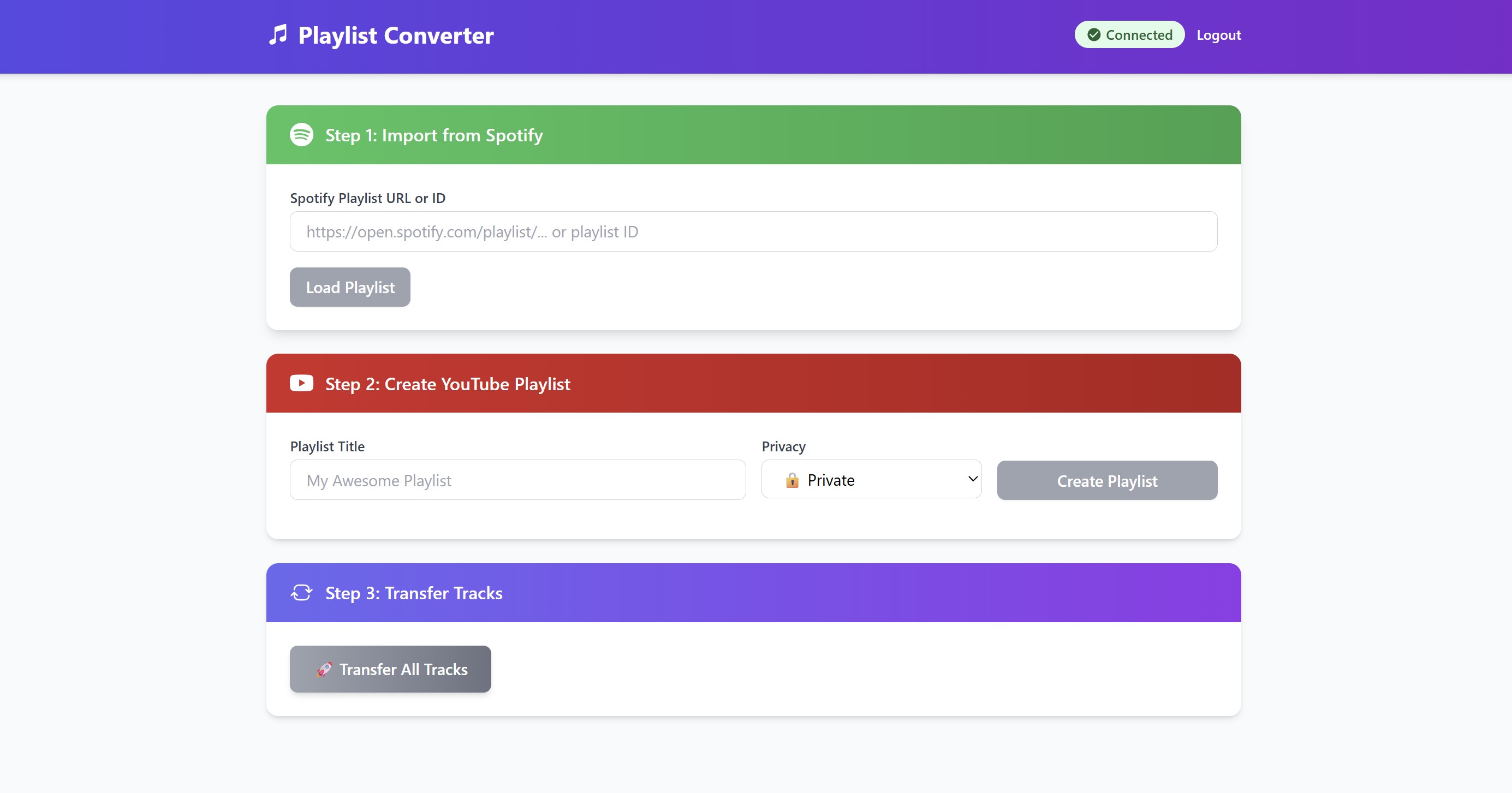 Playlist Converter